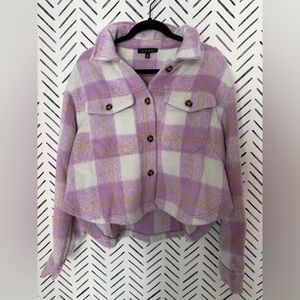 Vici Purple Plaid Shacket
